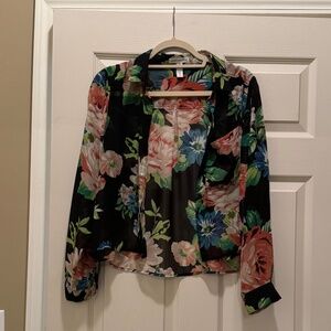 Ambiance Apparel Floral Blouse